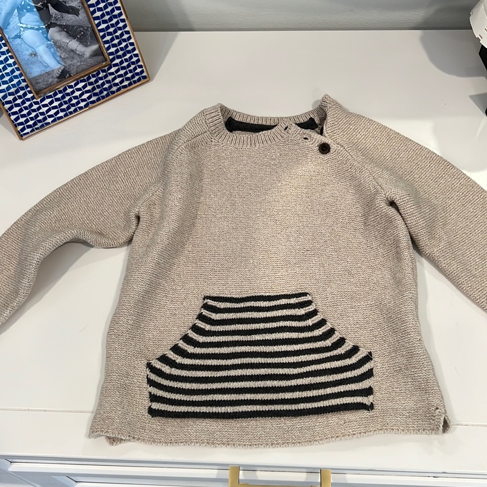 Size 2-3 boys oatmeal sweater.  Zara